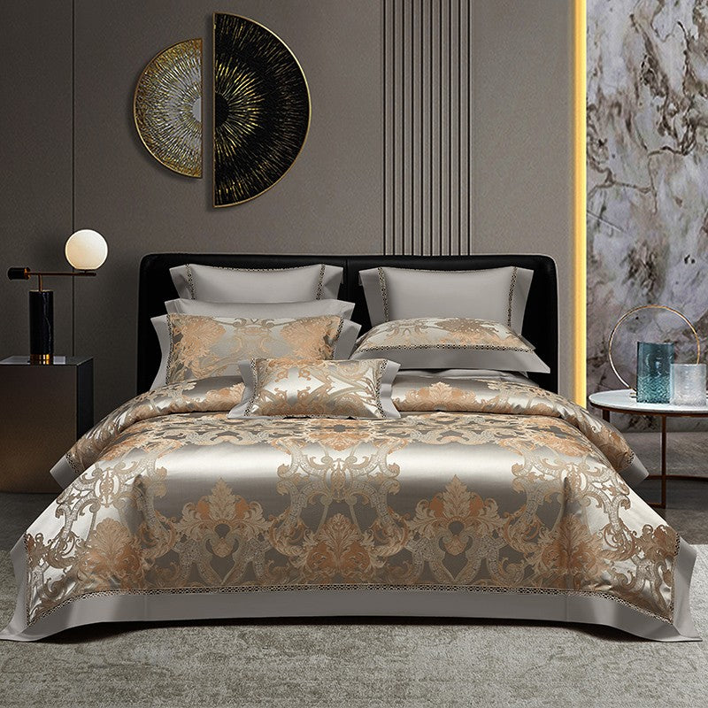 Luxurious 5 Star Hotel Polycotton Jacquard Duvet Cover Bed Linen shops Set for Hot Sel