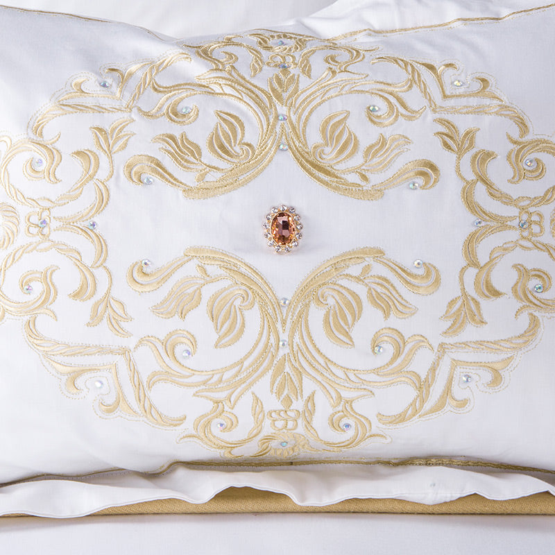 Parure De Lit 1000 Fils Coton égyptien - 1000 TC - Or Massif - Taille King